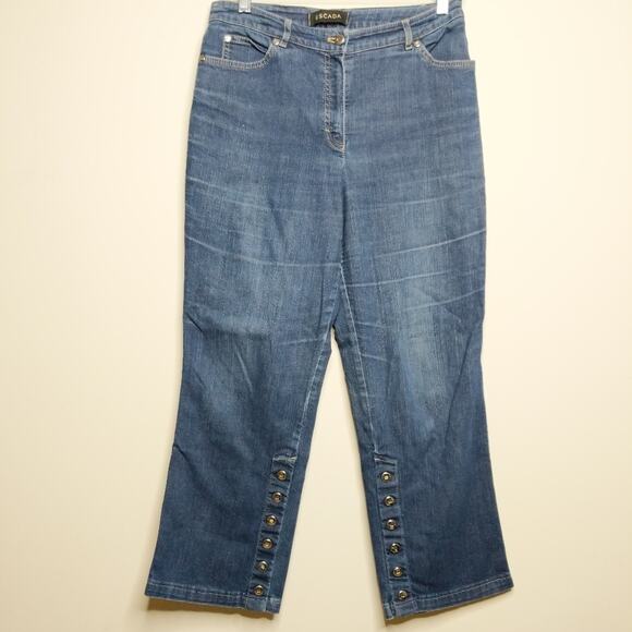Escada Jeans with Snaps - Size 28 (est.) - GUC - Picture 1 of 7